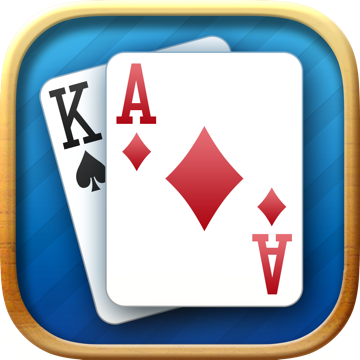 Real Solitaire for iPhone app icon.